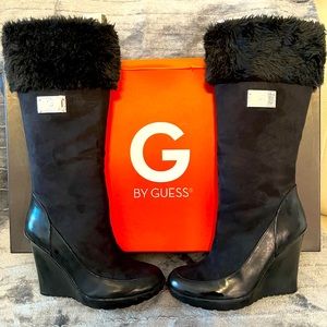 Guess winter suede boots.